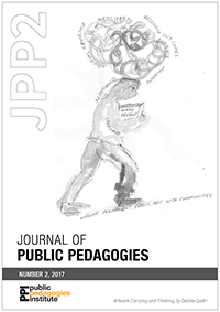 Cover of no 2 JPP, drawing by Debbie Qadri